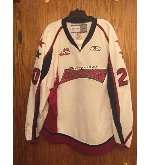 Custom WHL Lethbridge Hurricanes 2009 10 Radim Valchar Home Hockey Jersey White